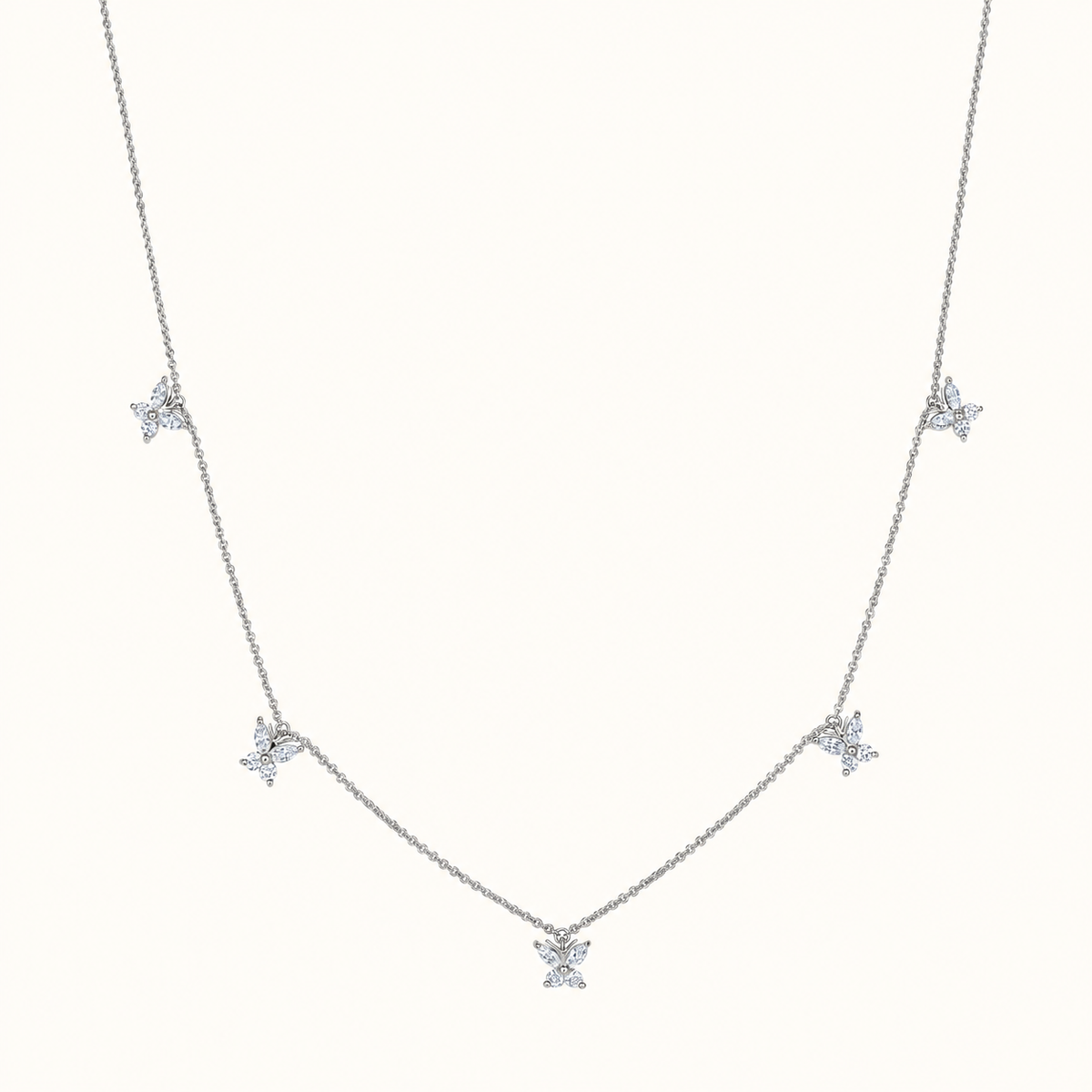 Petite Butterfly Diamond Necklace