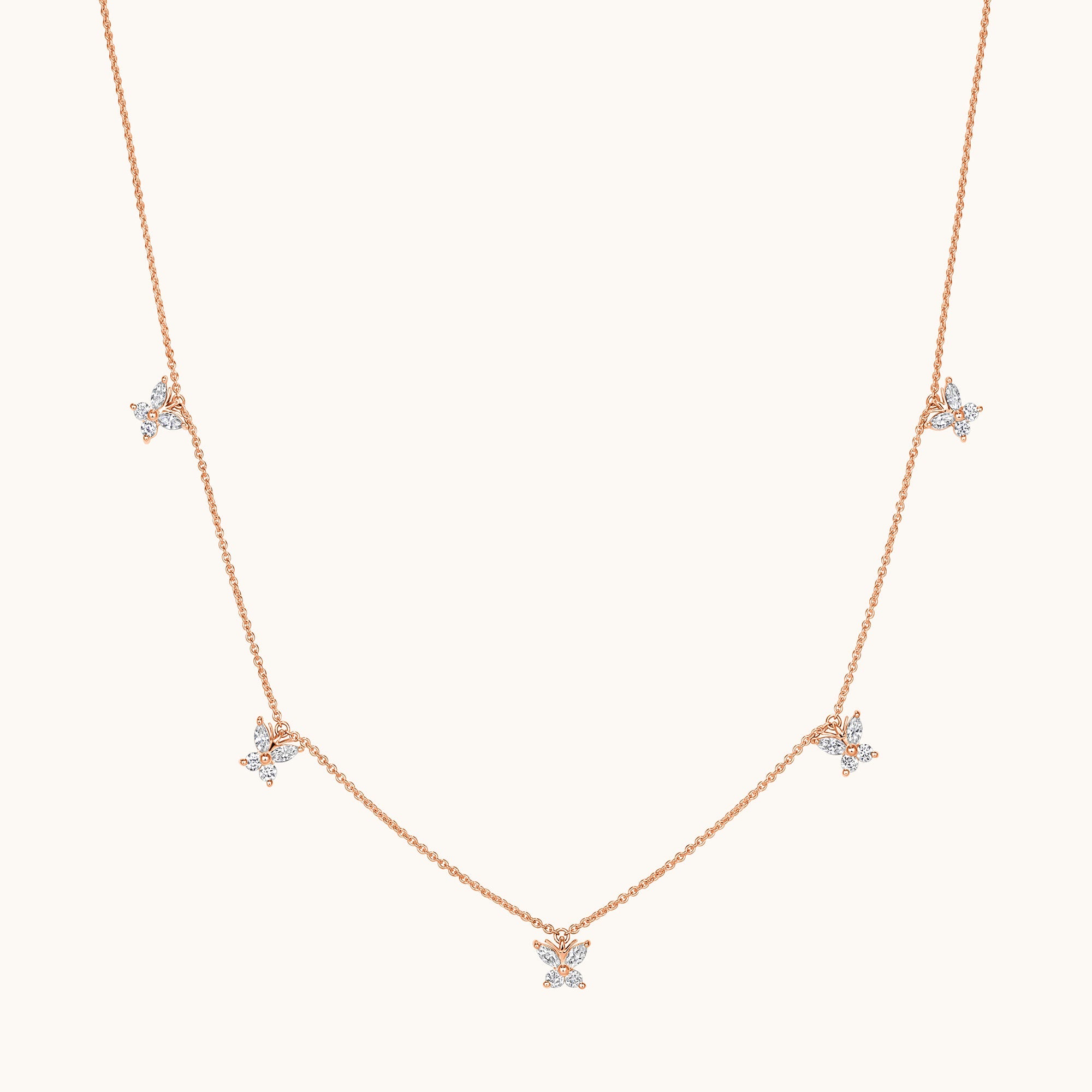 Petite Butterfly Diamond Necklace - Happy Jewelers Fine Jewelry Lifetime Warranty