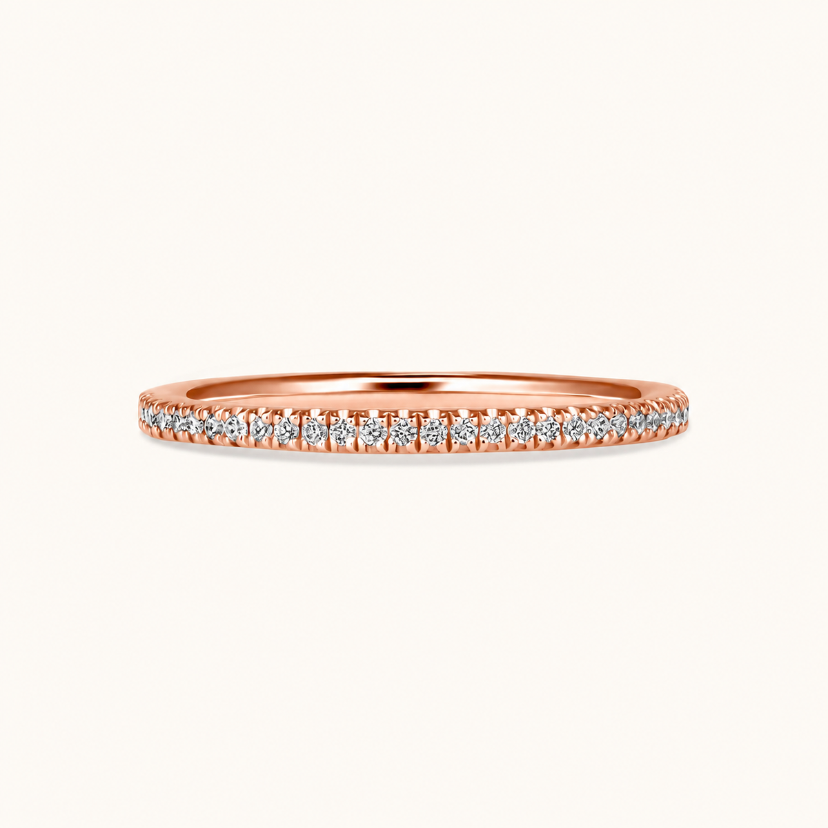 Petite Halfway Diamond Band