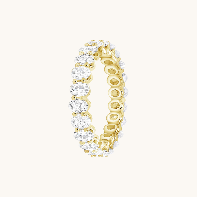Diamond Oval Eternity Band - Happy Jewelers Fine Jewelry Lifetime Warranty