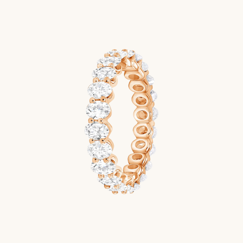 Diamond Oval Eternity Band - Happy Jewelers Fine Jewelry Lifetime Warranty
