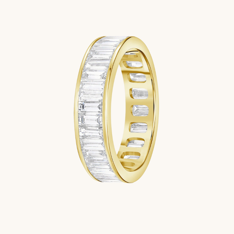 Diamond Baguette Eternity Band - Happy Jewelers Fine Jewelry Lifetime Warranty