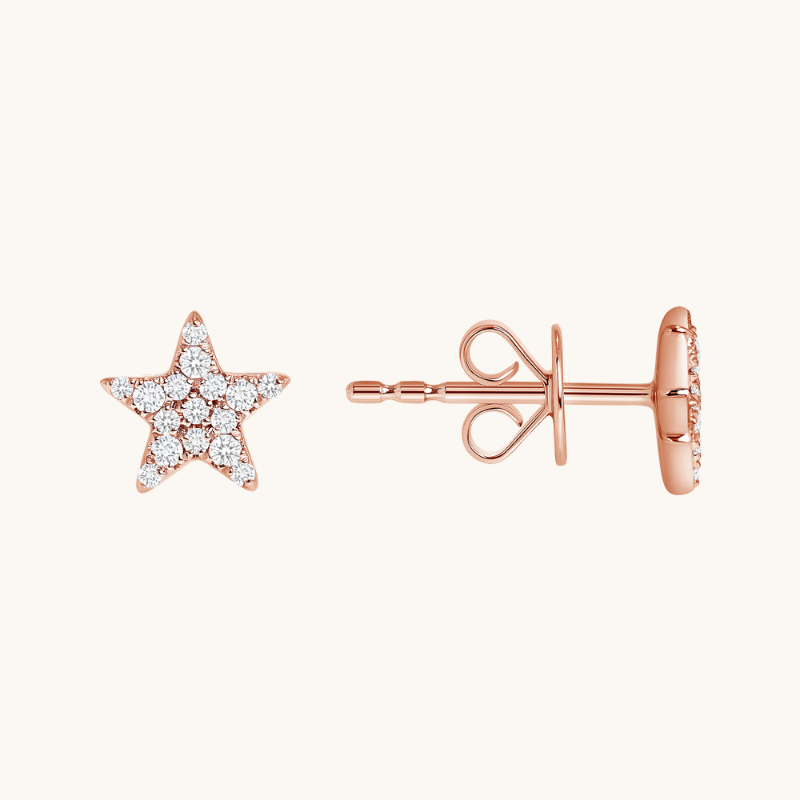 Mini Diamond Star Earrings - Happy Jewelers Fine Jewelry Lifetime Warranty