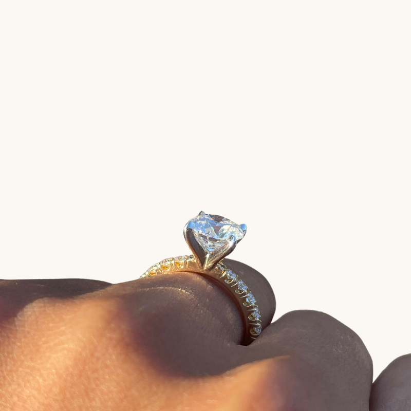 2.13 Round Lab Diamond Engagement Ring - Happy Jewelers Fine Jewelry Lifetime Warranty