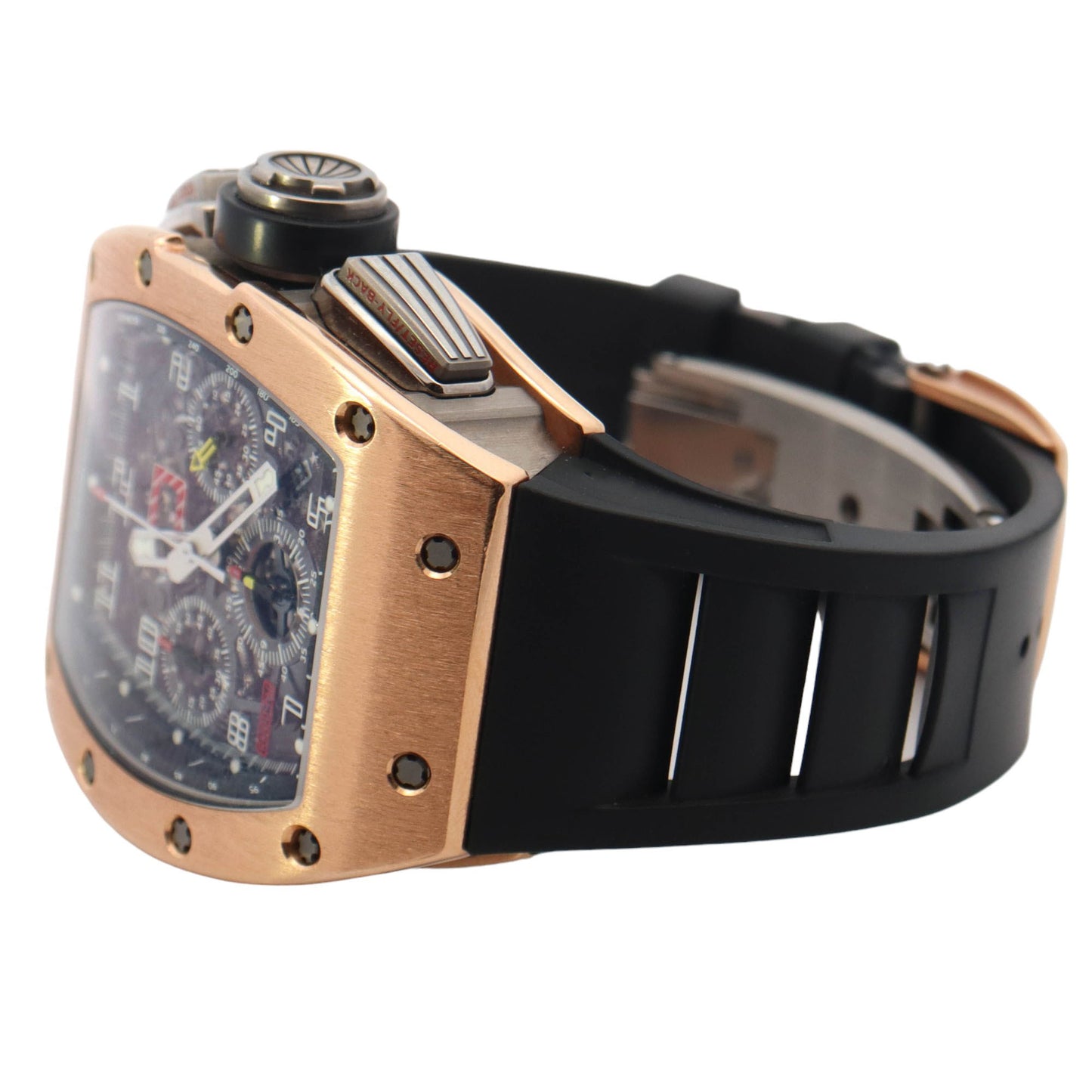 Richard Mille RM011 Rose Gold 41mm x 50mm Skeleton Arabic Dial Watch Reference# RM011 AK RG - Happy Jewelers Fine Jewelry Lifetime Warranty