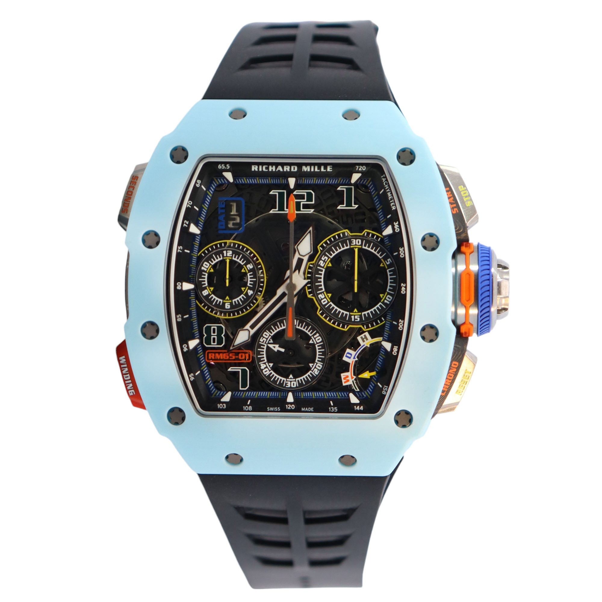 Richard Mille RM65-01 40mm Openwork Dial Watch Ref# RM65-01 - Happy Jewelers Fine Jewelry Lifetime Warranty