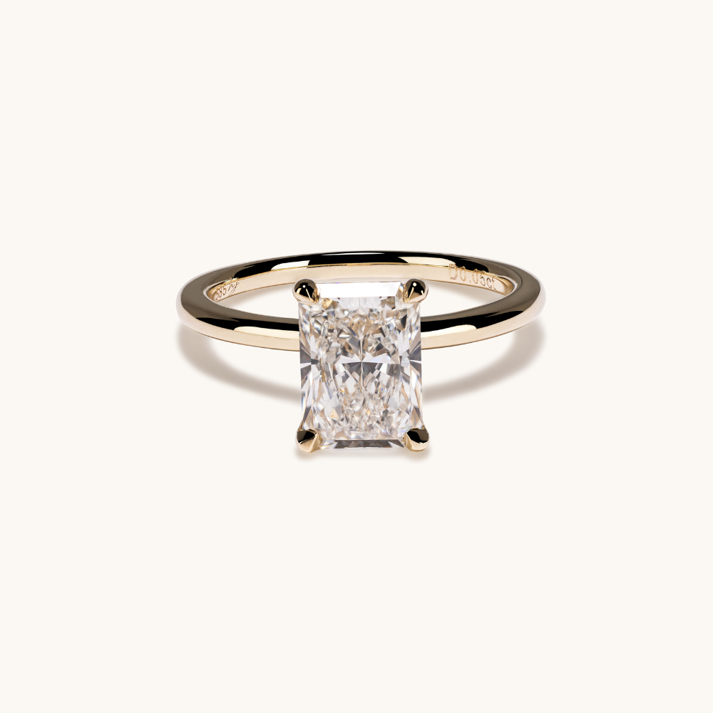 1.78 Radiant Lab Diamond Engagement Ring with Hidden Halo - Happy Jewelers Fine Jewelry Lifetime Warranty