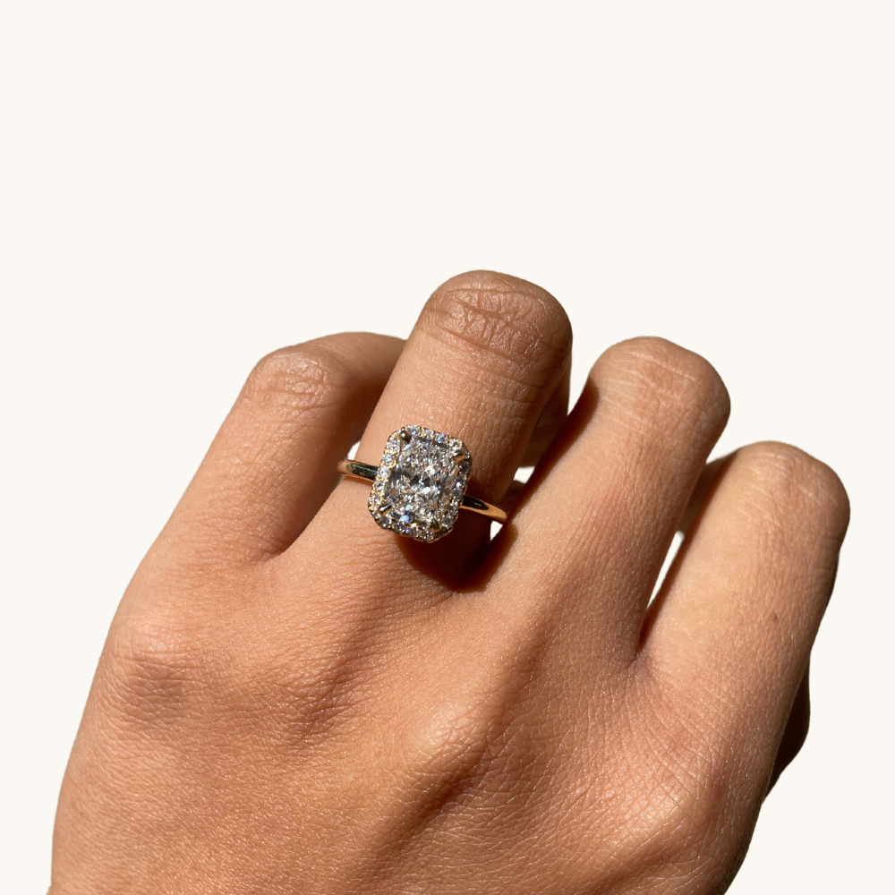 1.75 Radiant Lab Diamond Engagement Ring - Happy Jewelers Fine Jewelry Lifetime Warranty