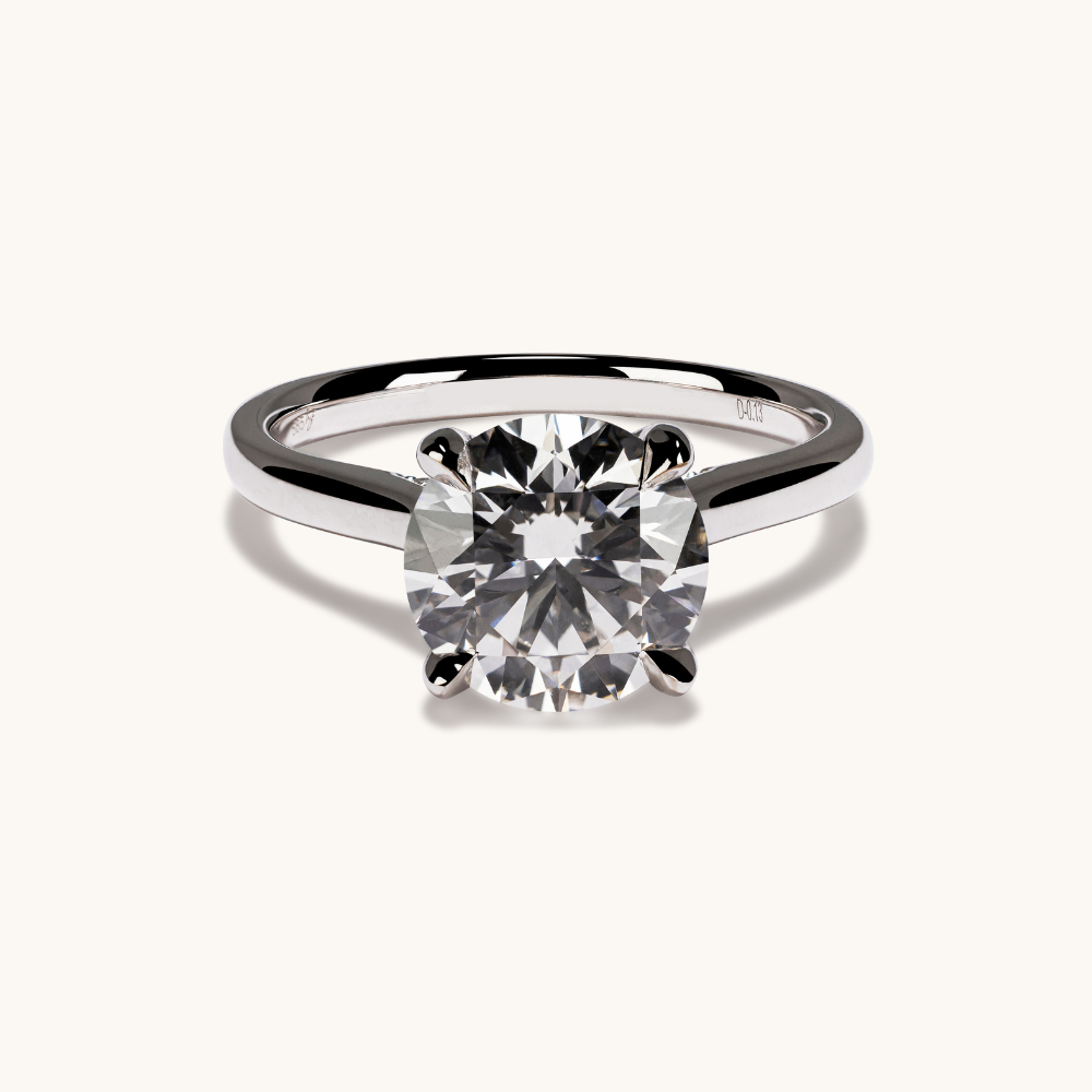 2.56 Round Lab Diamond Engagement Ring - Happy Jewelers Fine Jewelry Lifetime Warranty
