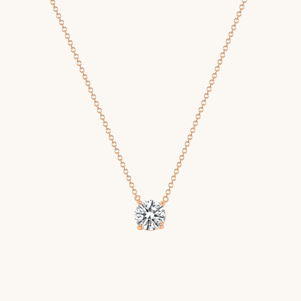 Lab Diamond Solitaire Pendant - Happy Jewelers Fine Jewelry Lifetime Warranty