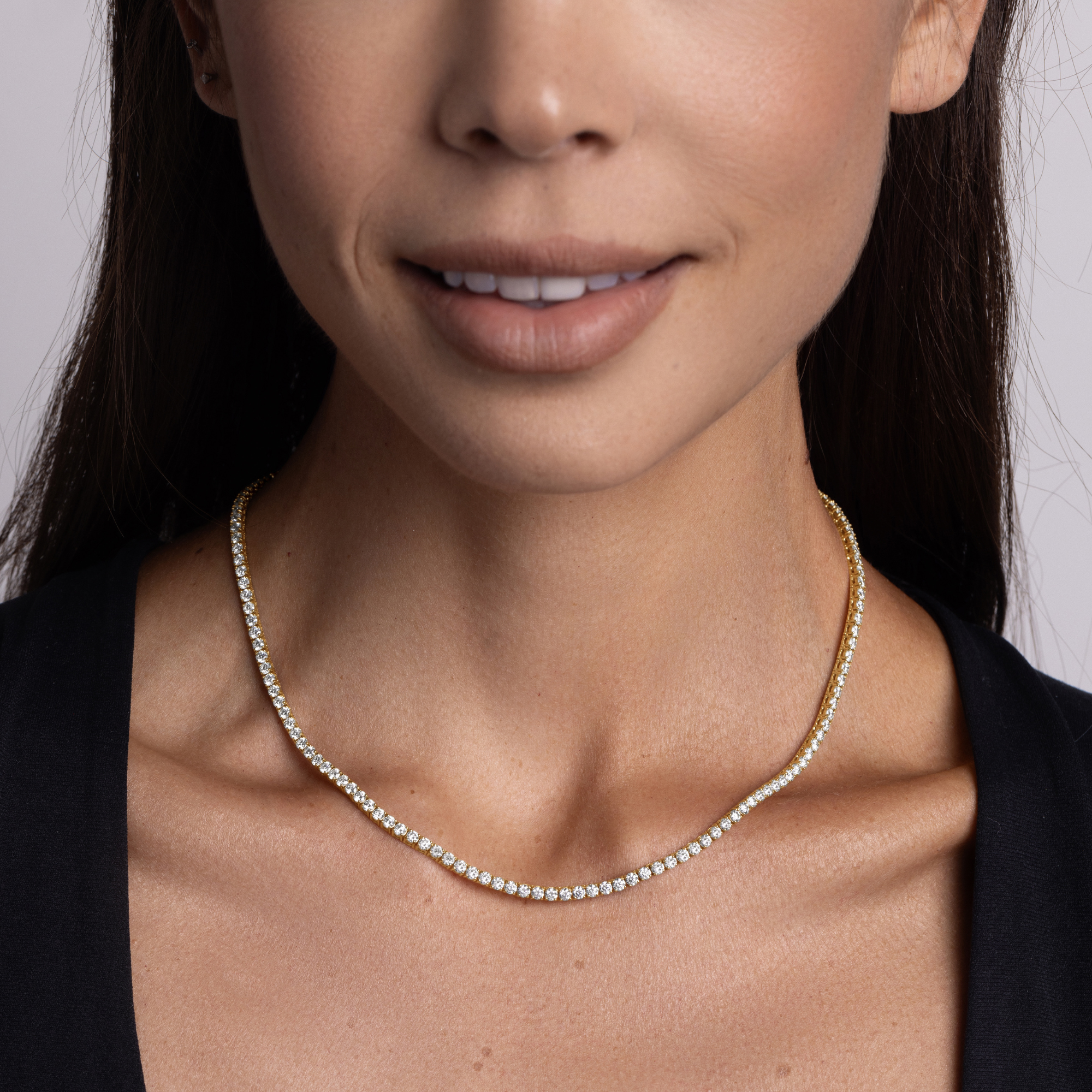 Lab Grown Diamond Tennis Necklace - Happy Jewelers Fine Jewelry Lifetime Warranty