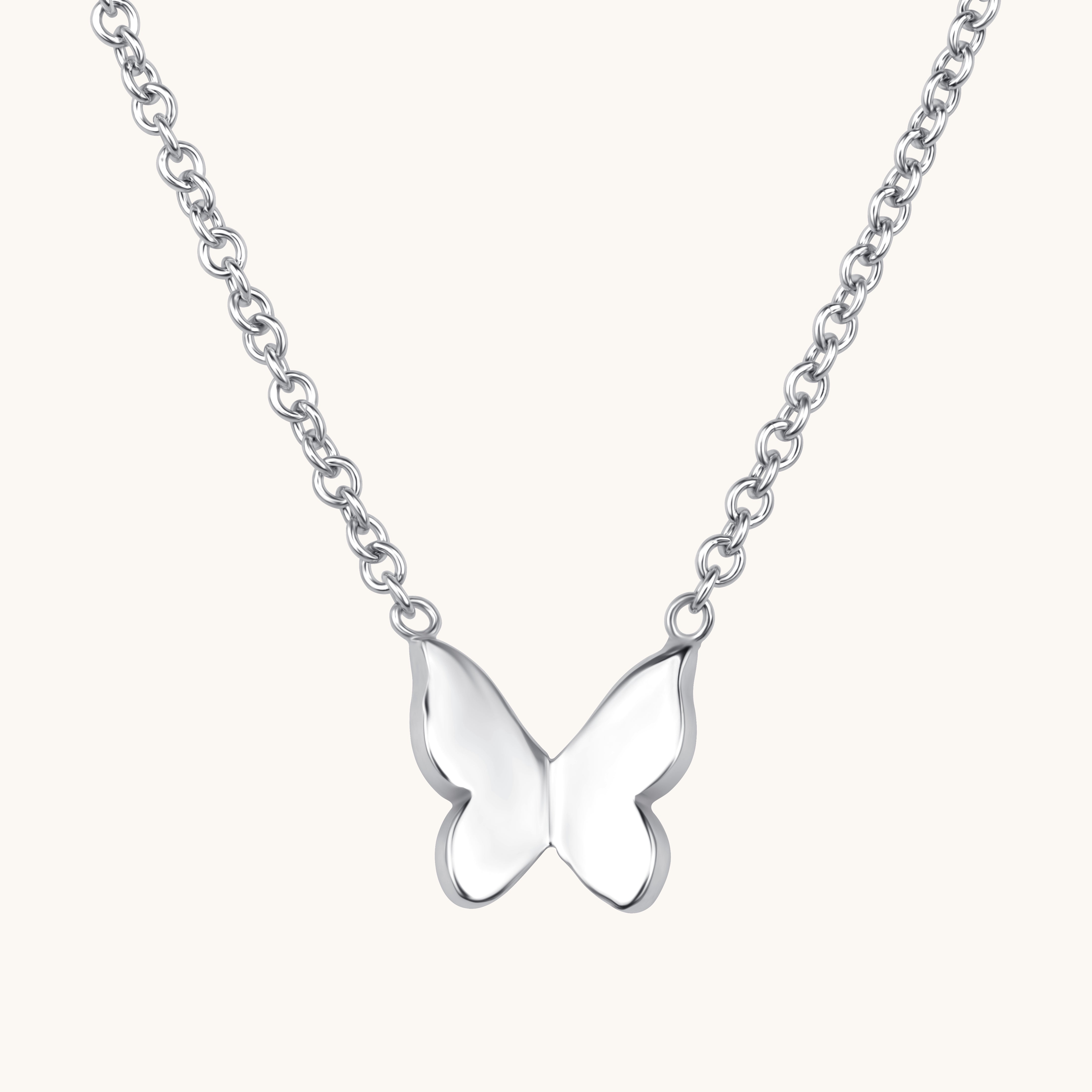 Simple Butterfly Necklace - Happy Jewelers Fine Jewelry Lifetime Warranty