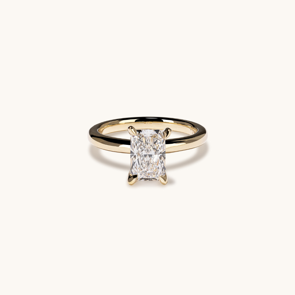 Radiant Lab Diamond Solitaire Engagement Ring - Happy Jewelers Fine Jewelry Lifetime Warranty