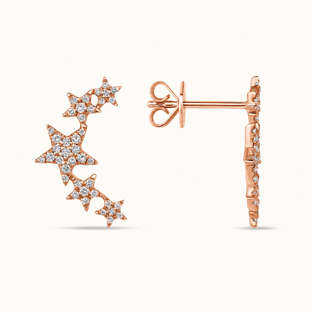Star Climber Diamond Earrings