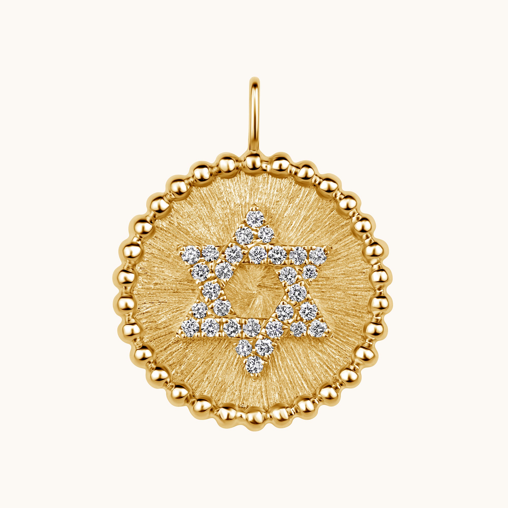 Star of David Diamond Coin Pendant - Happy Jewelers Fine Jewelry Lifetime Warranty