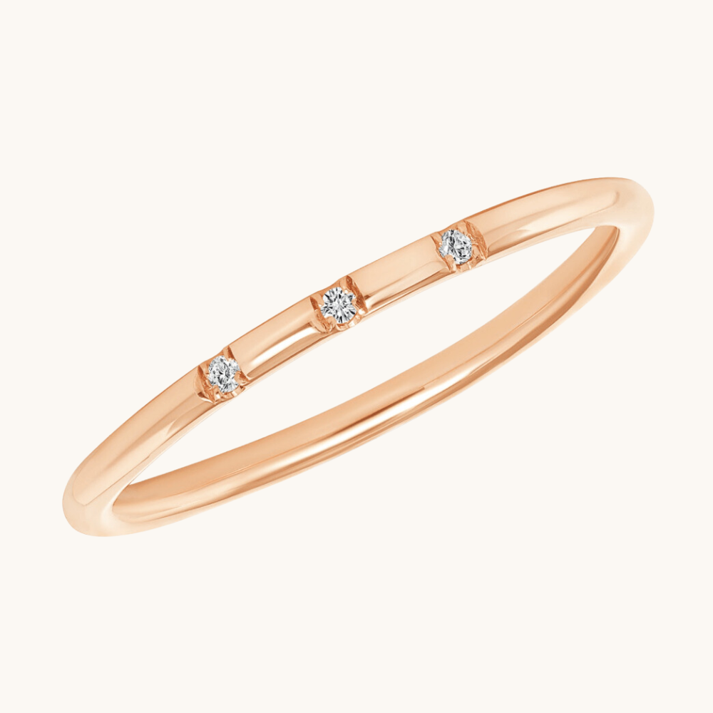 Stella Trio Diamond Band - Happy Jewelers Fine Jewelry Lifetime Warranty