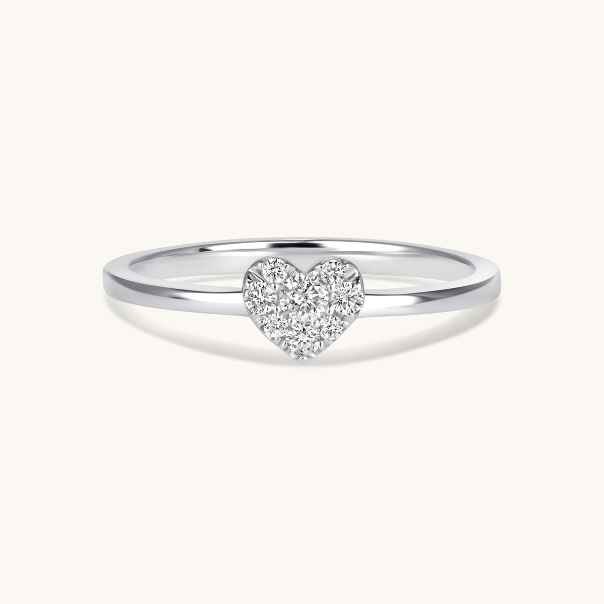 The Love Note Diamond Heart Promise Ring
