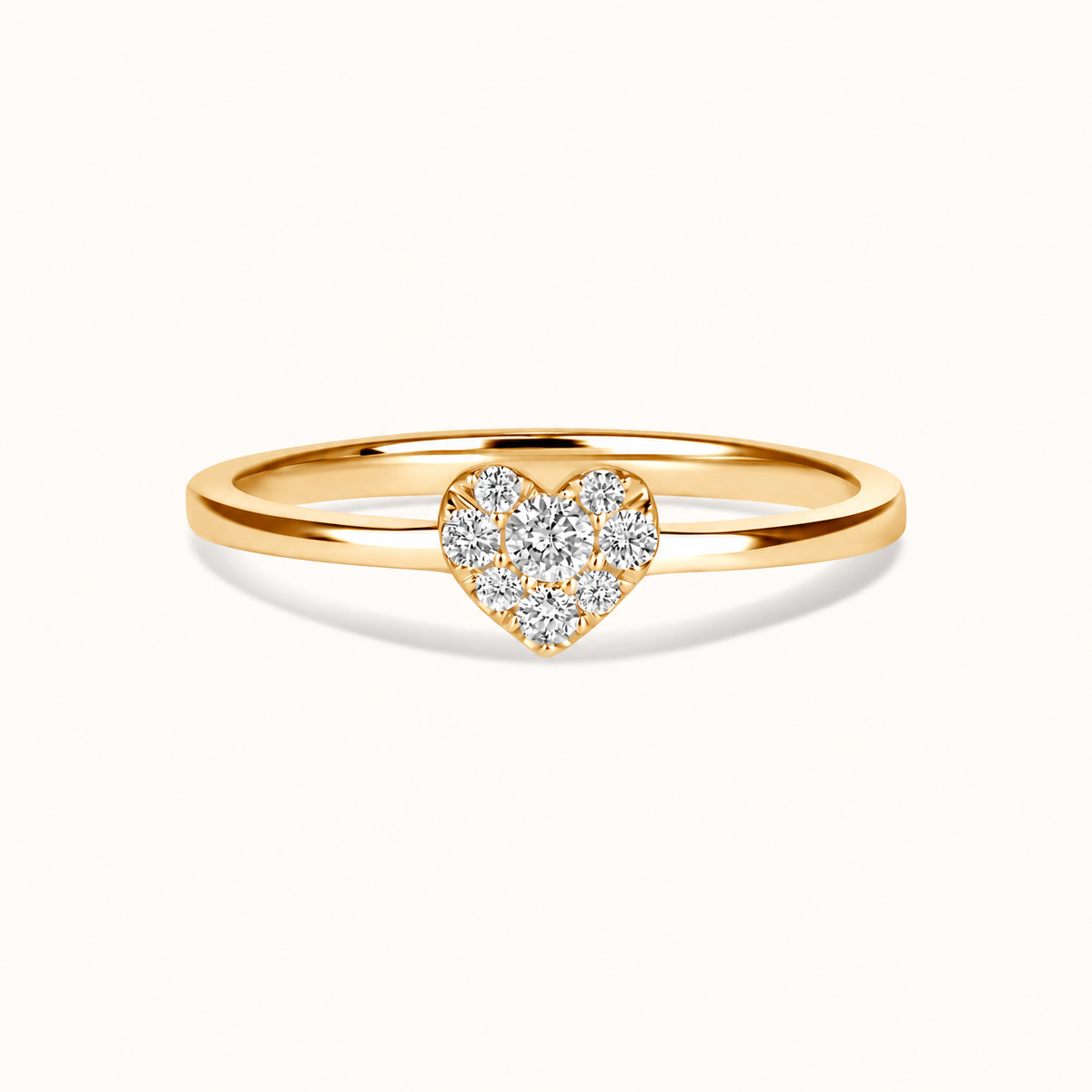The Love Note Diamond Heart Promise Ring
