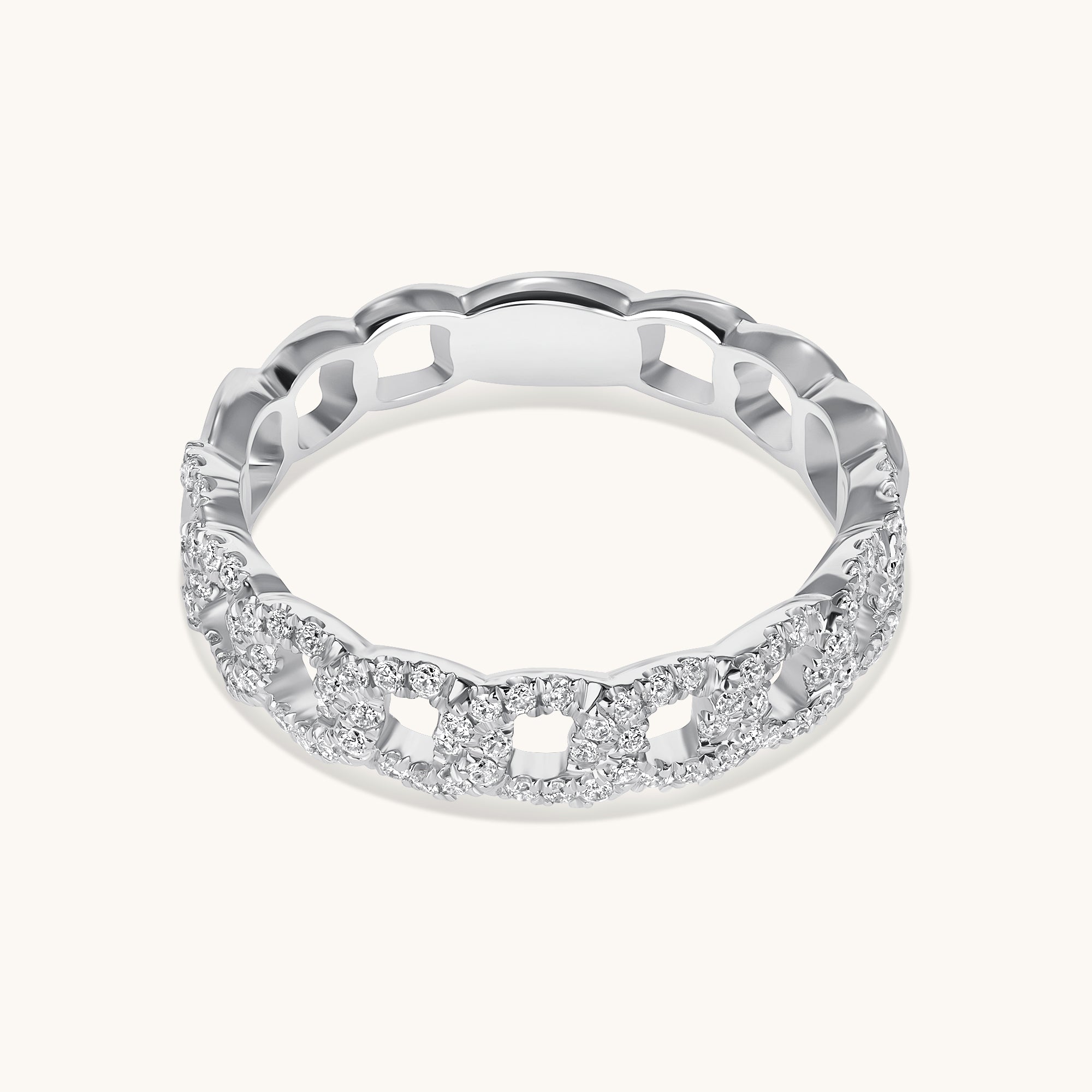The Mia Diamond Chain Ring