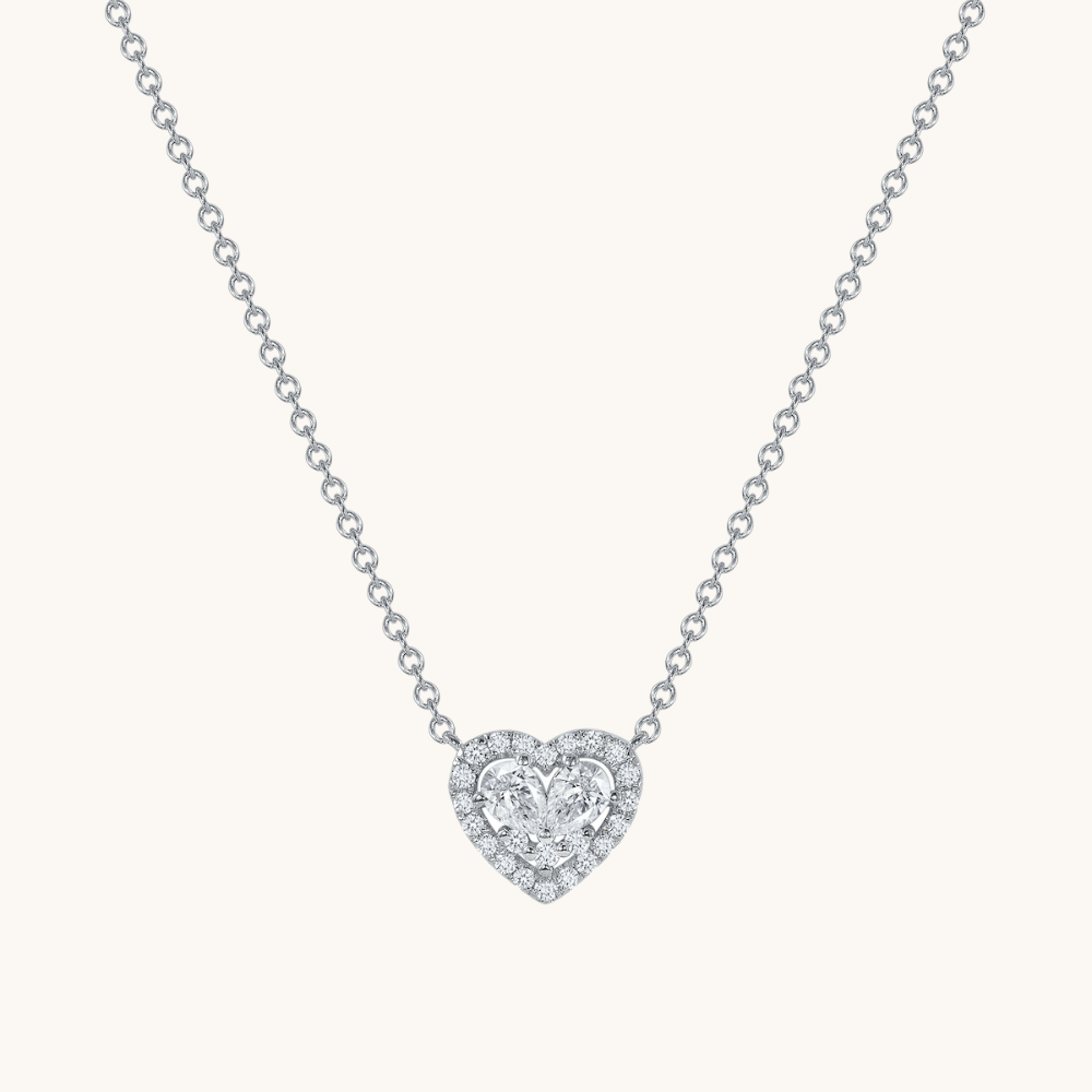 The Perfect Pear Diamond Heart Necklace - Happy Jewelers Fine Jewelry Lifetime Warranty