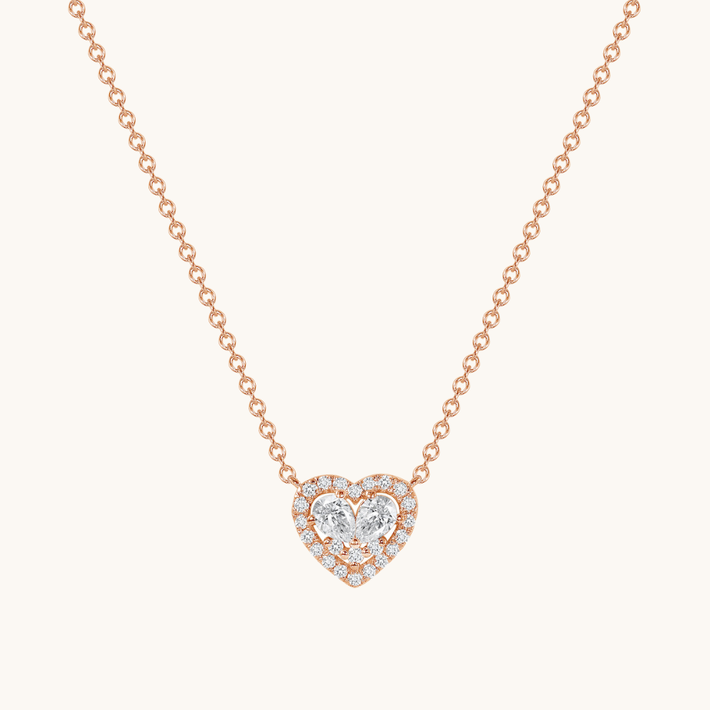 The Perfect Pear Diamond Heart Necklace - Happy Jewelers Fine Jewelry Lifetime Warranty