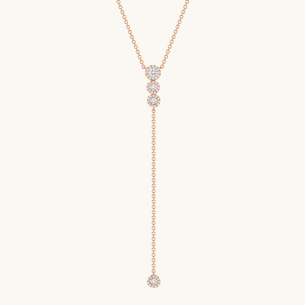 The Eloise Diamond Lariat Necklace - Happy Jewelers Fine Jewelry Lifetime Warranty
