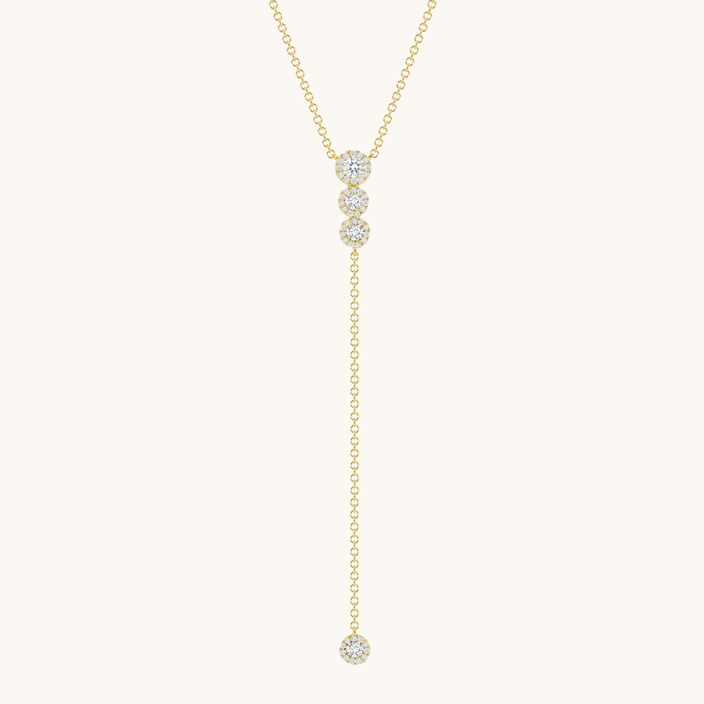 The Eloise Diamond Lariat Necklace - Happy Jewelers Fine Jewelry Lifetime Warranty