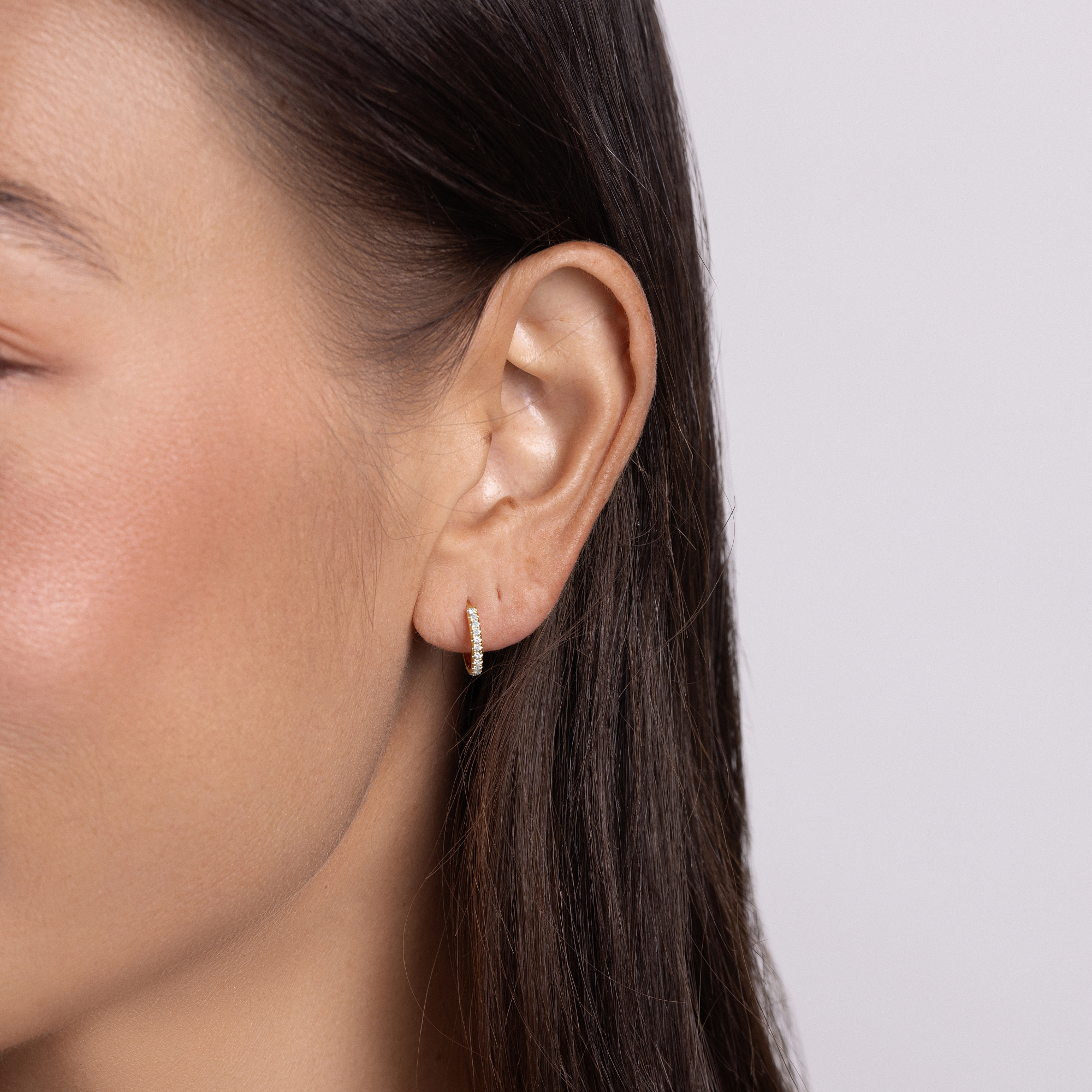 The Hazel Huggie Earrings - Happy Jewelers Fine Jewelry Lifetime Warranty