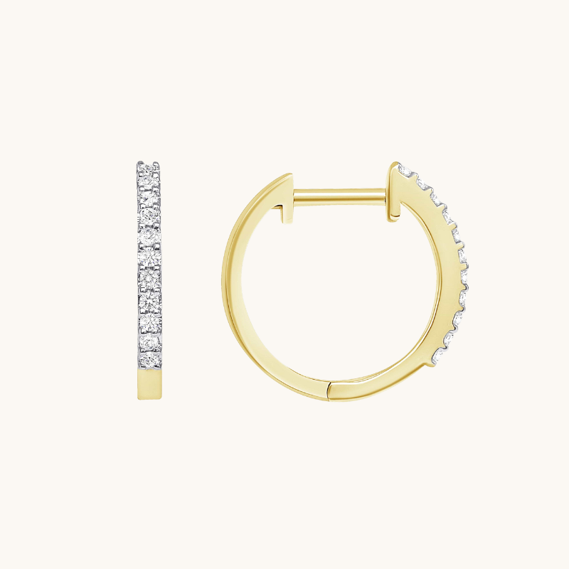 The Hazel Huggie Earrings - Happy Jewelers Fine Jewelry Lifetime Warranty