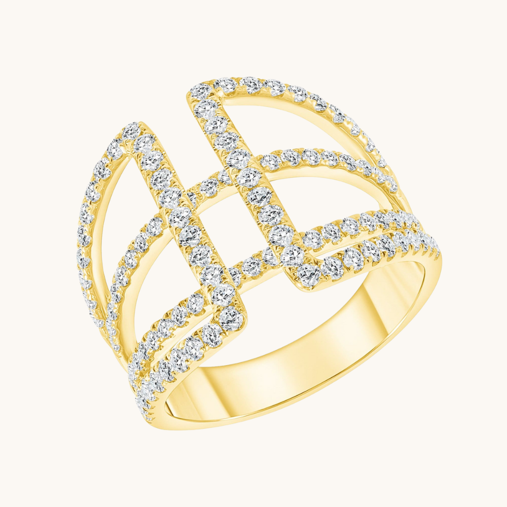 The Janice Diamond Cocktail Ring - Happy Jewelers Fine Jewelry Lifetime Warranty
