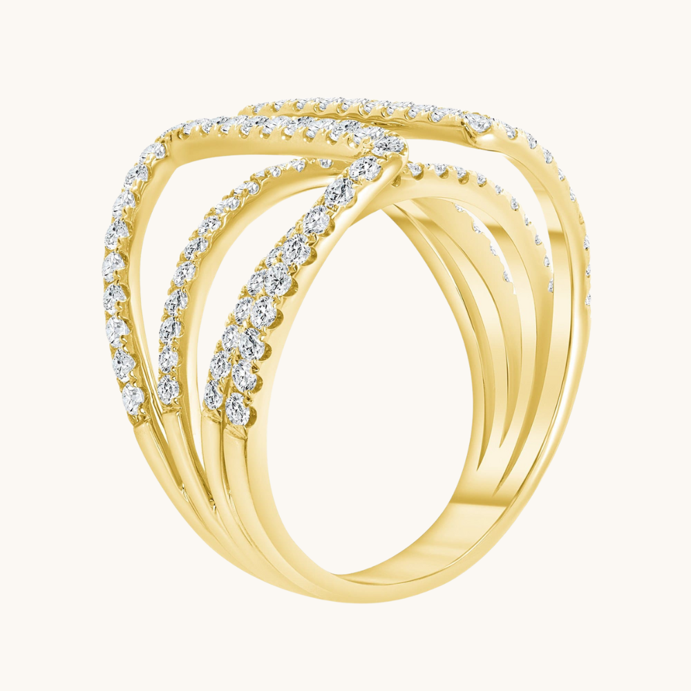 The Janice Diamond Cocktail Ring - Happy Jewelers Fine Jewelry Lifetime Warranty