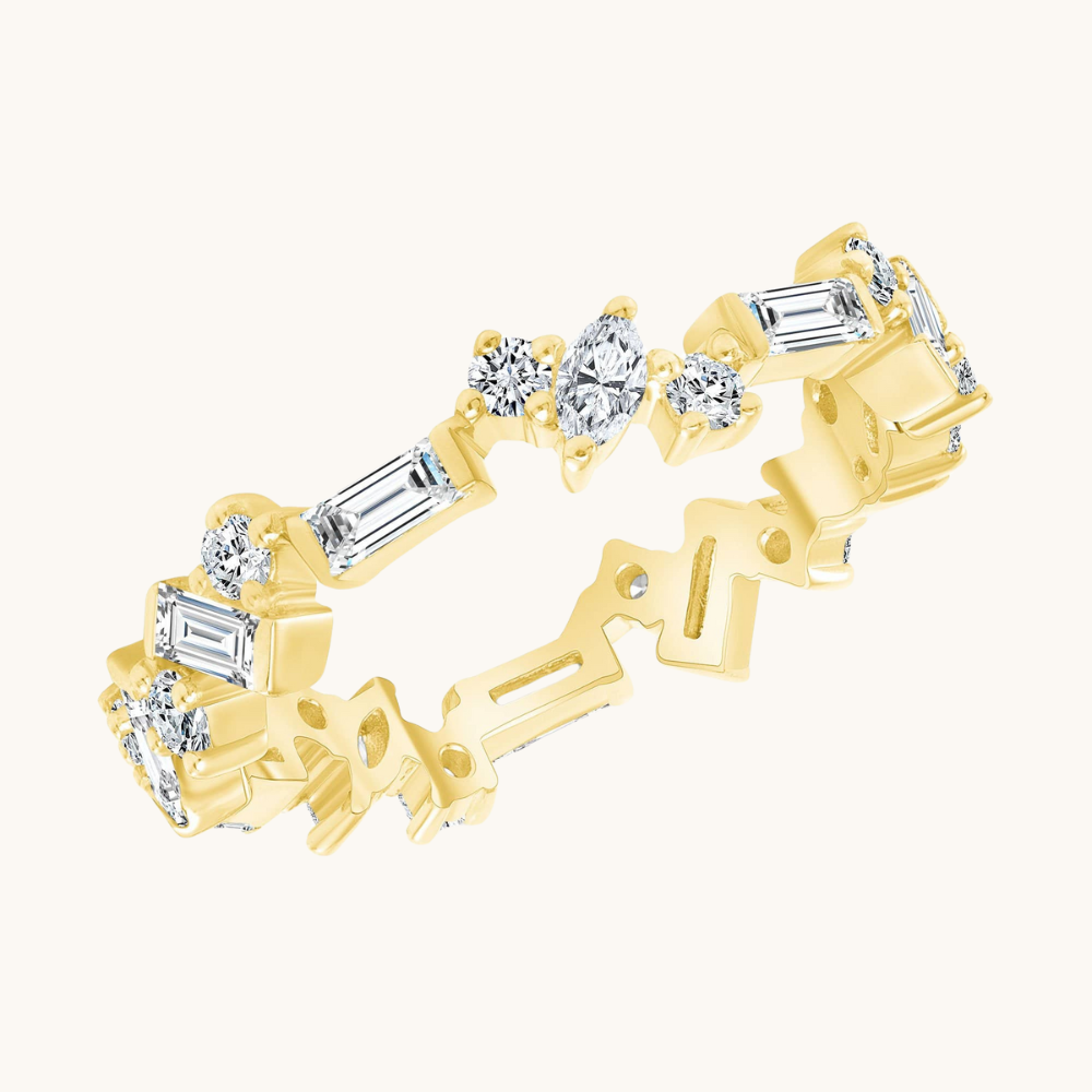 The Small Multi-Diamond Band - Happy Jewelers Fine Jewelry Lifetime Warranty