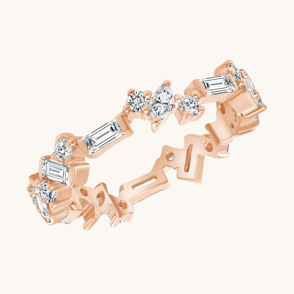 The Small Multi-Diamond Band - Happy Jewelers Fine Jewelry Lifetime Warranty