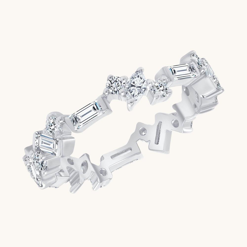 The Small Multi-Diamond Band - Happy Jewelers Fine Jewelry Lifetime Warranty