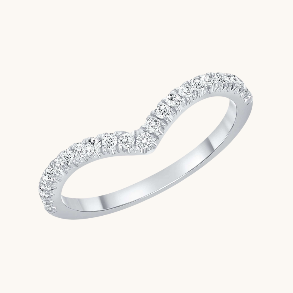 The Vivi Chevron Diamond Band - Happy Jewelers Fine Jewelry Lifetime Warranty