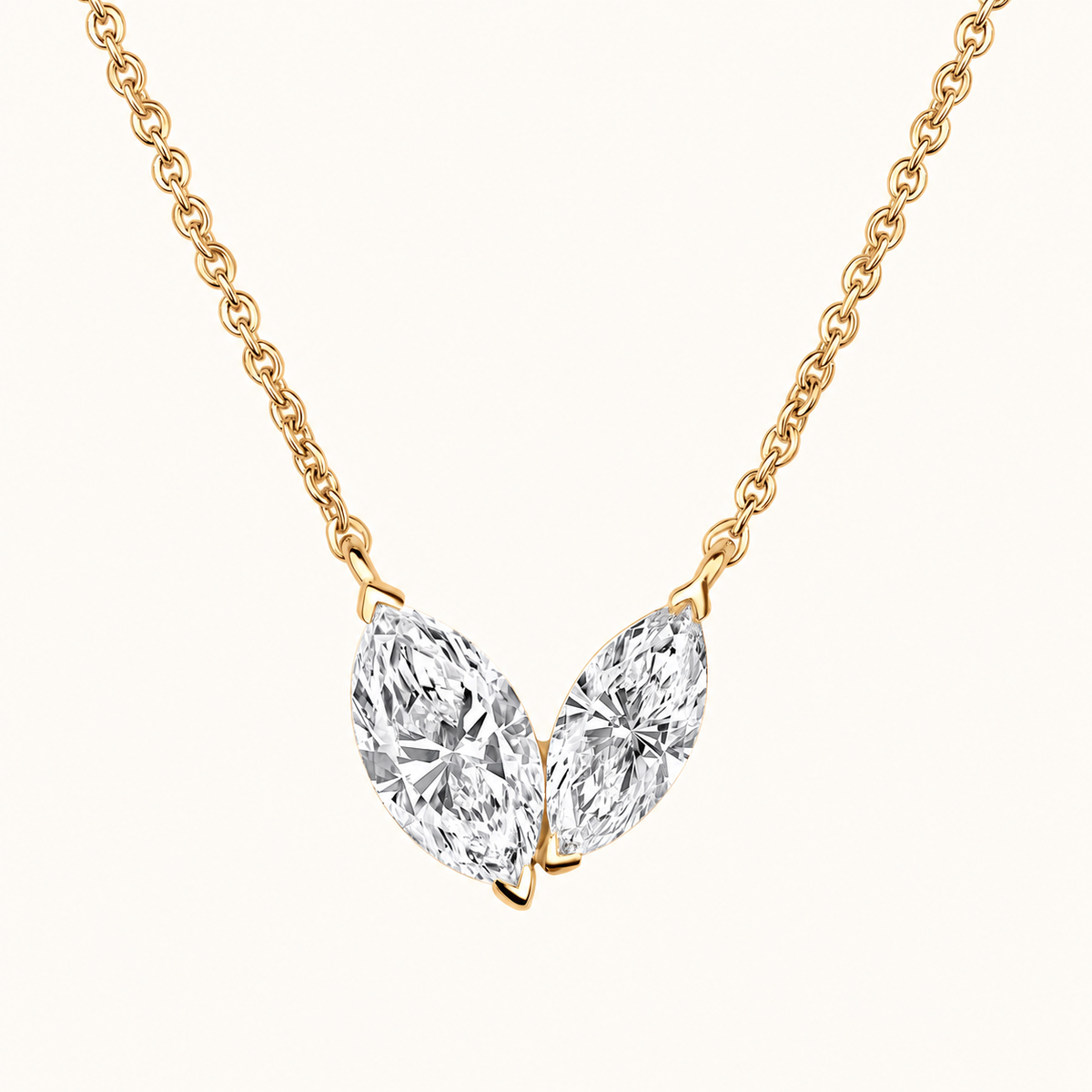 Toi et Moi Diamond Necklace