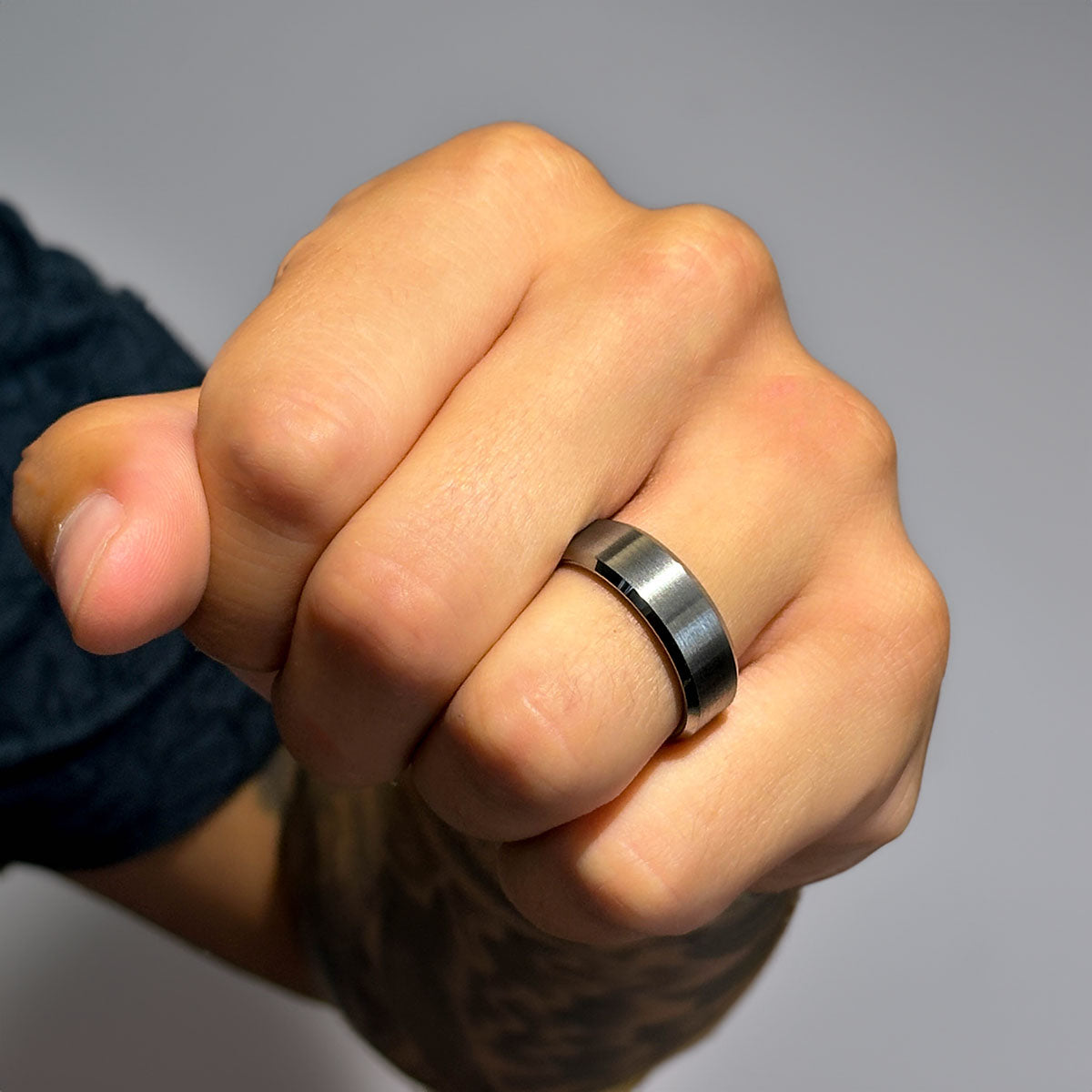 Wide Brushed Tungsten Band - Happy Jewelers Fine Jewelry Lifetime Warranty