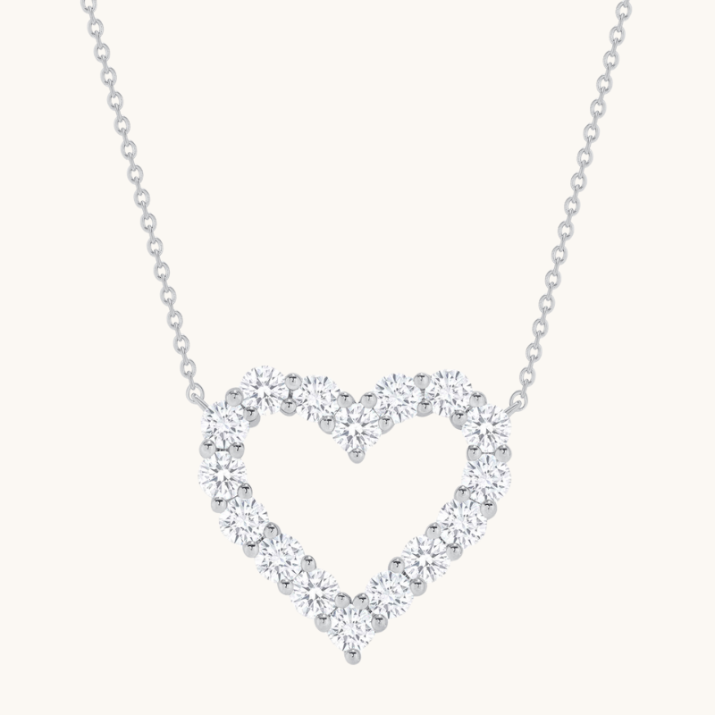 Diamond Heart Pendant Necklace - Happy Jewelers Fine Jewelry Lifetime Warranty