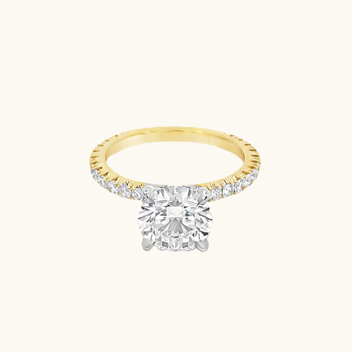 2.10 Round Lab Diamond Engagement Ring - Happy Jewelers Fine Jewelry Lifetime Warranty