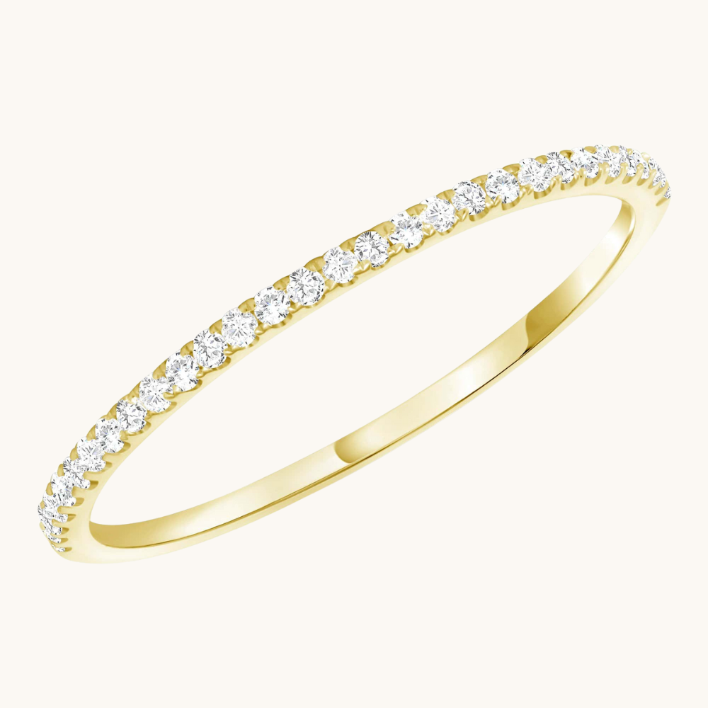 Petite Halfway Diamond Band - Happy Jewelers Fine Jewelry Lifetime Warranty
