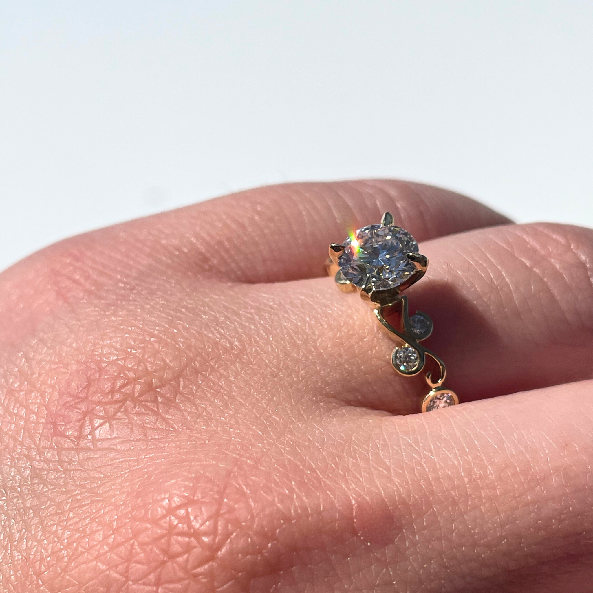 1.17 Round Lab Diamond Engagement Ring - Happy Jewelers Fine Jewelry Lifetime Warranty