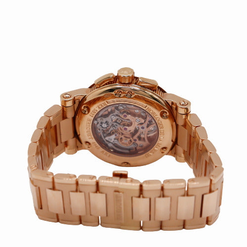 Breguet Men's Marine II Tourbillon Rose Gold 42mm Grey Chronograph Tourbillon Dial Watch Ref# 5837BR/92/RM0 - Happy Jewelers Fine Jewelry Lifetime Warranty