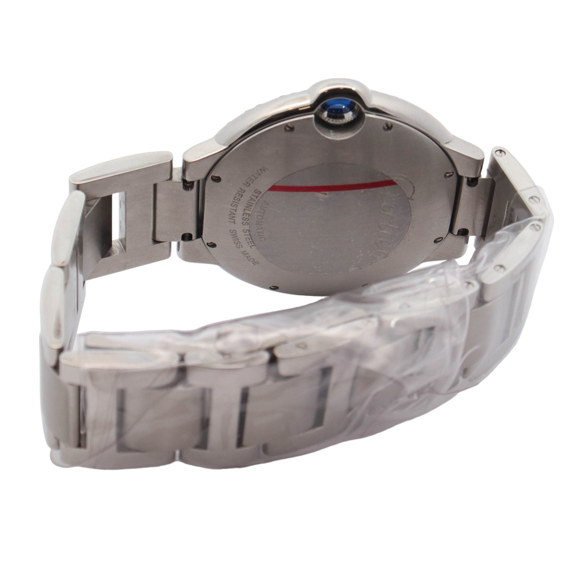 Cartier Ballon Bleu Stainless Steel 42mm Custom Diamond Panther Dial Watch Reference#: W69012Z4 - Happy Jewelers Fine Jewelry Lifetime Warranty