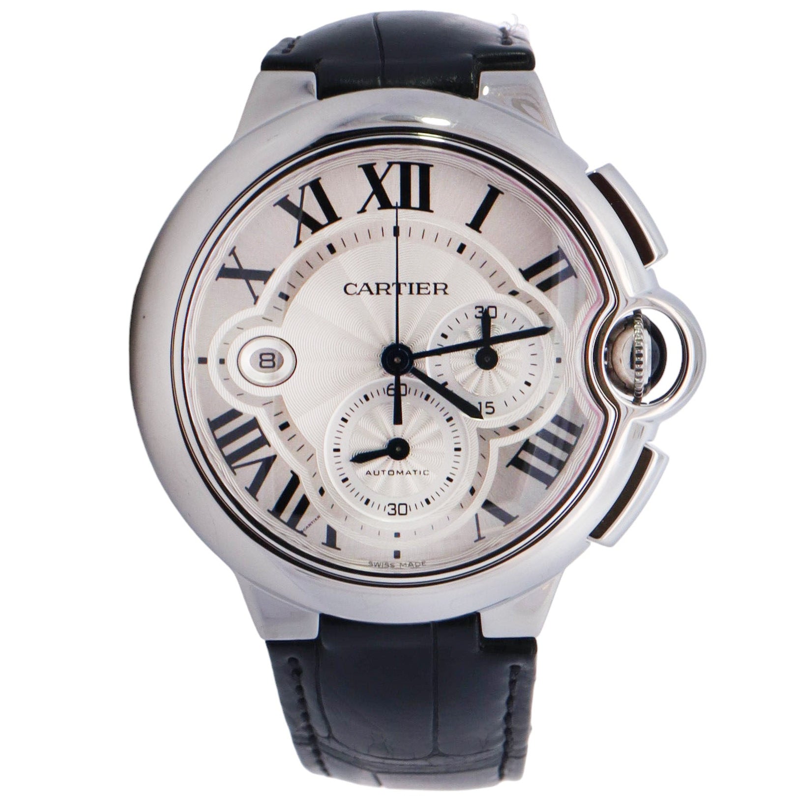 Cartier Ballon Bleu 44mm White Dial Watch Reference# W6920078 - Happy Jewelers Fine Jewelry Lifetime Warranty