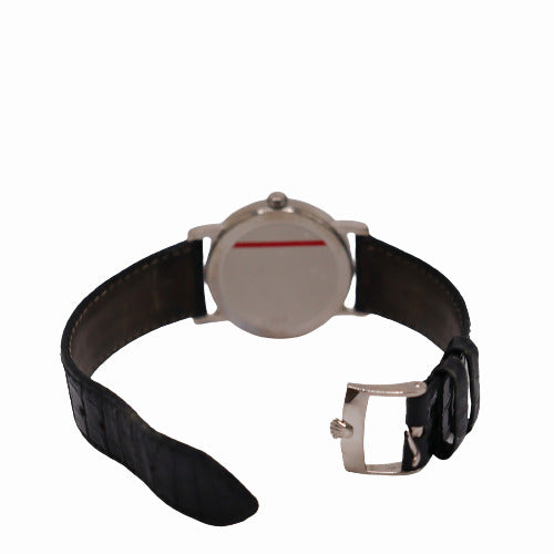 Rolex Ladies Cellini White Gold 32mm Silver Roman & Stick Dial Watch Ref #51159 - Happy Jewelers Fine Jewelry Lifetime Warranty