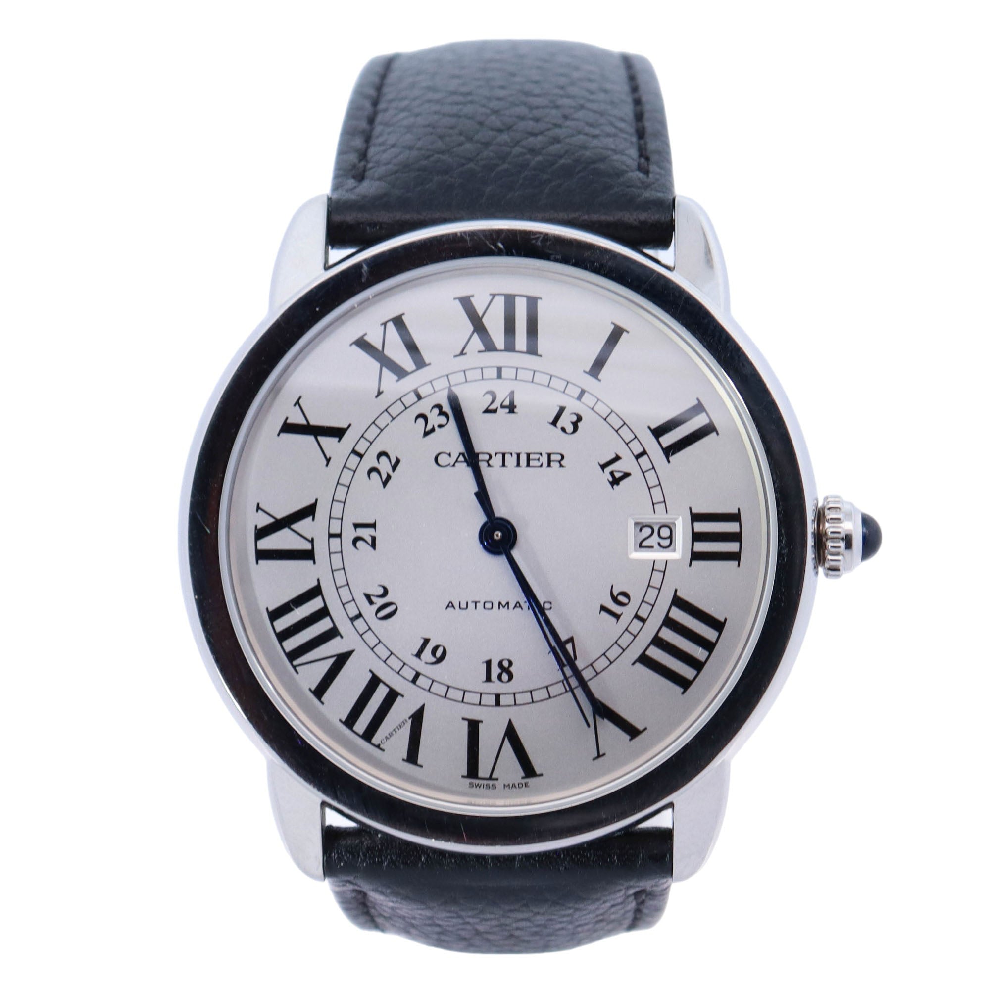 Cartier Ronde 42mm opaline Dial Ref# WSRN0022 - Happy Jewelers Fine Jewelry Lifetime Warranty