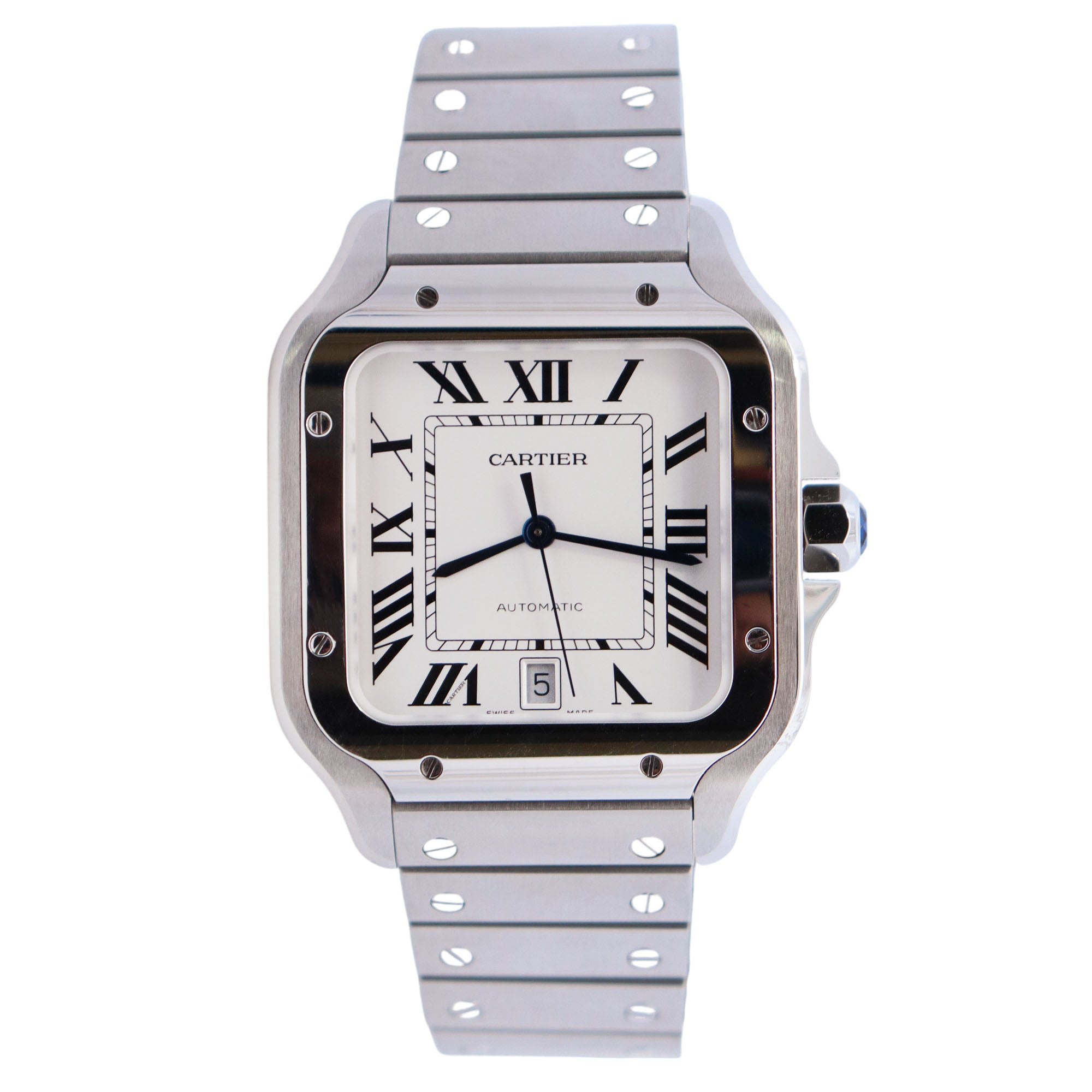 Cartier Santos 40mm White Dial Watch Ref# WSSA0018 - Happy Jewelers Fine Jewelry Lifetime Warranty