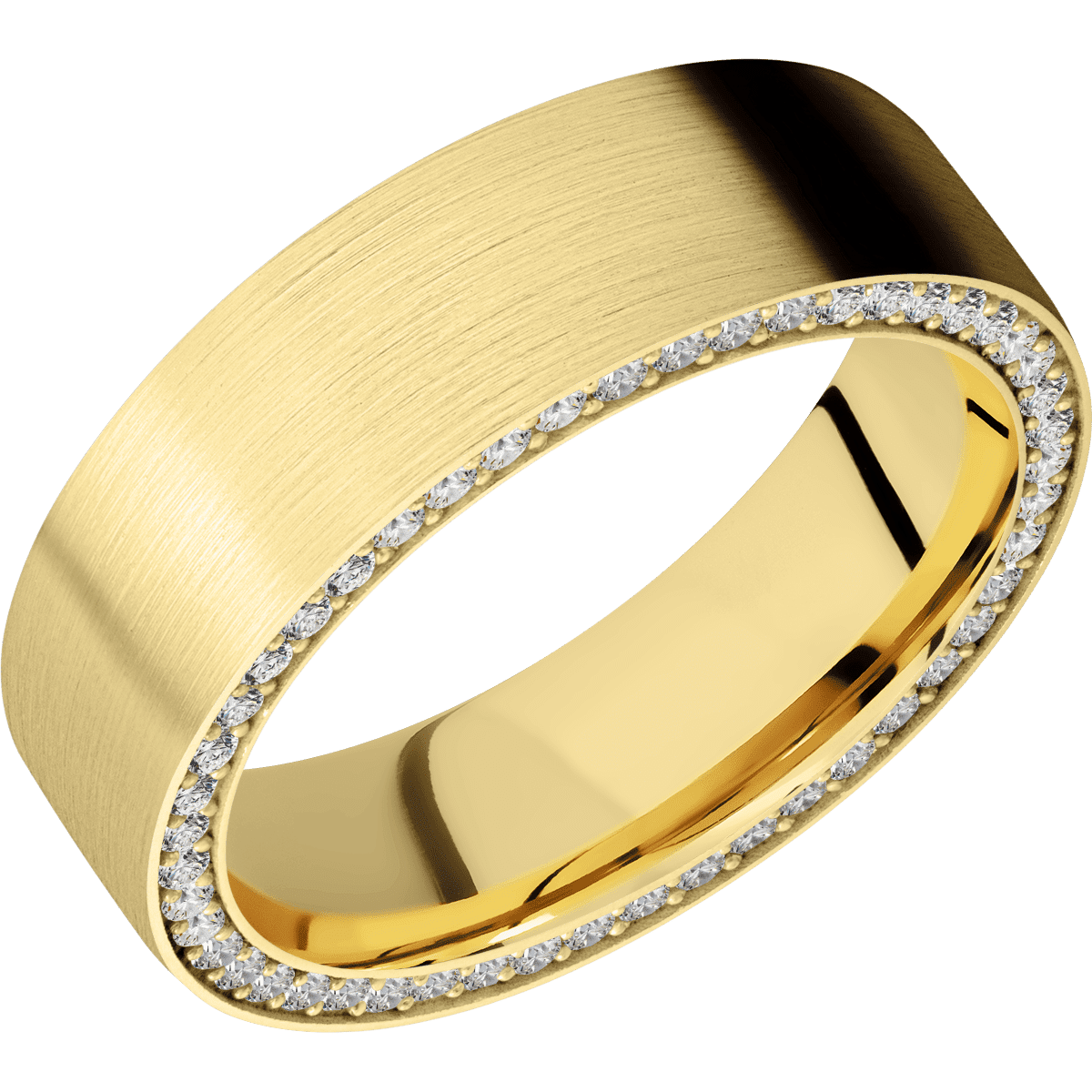 14K Yellow Gold + Satin Finish - Happy Jewelers Fine Jewelry Lifetime Warranty