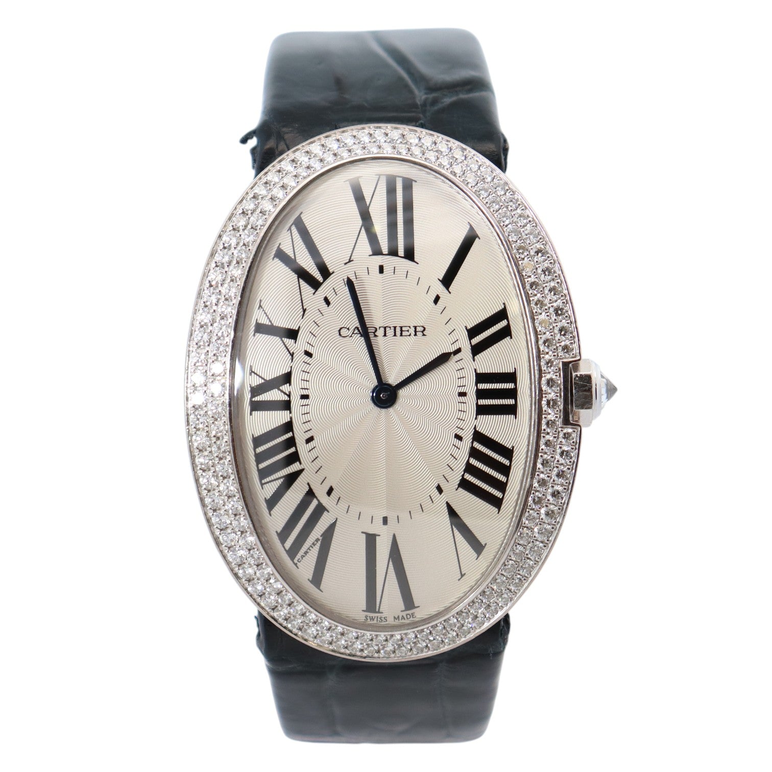 Cartier Baignoire 34mm White Dial Watch Ref# WB520009 - Happy Jewelers Fine Jewelry Lifetime Warranty