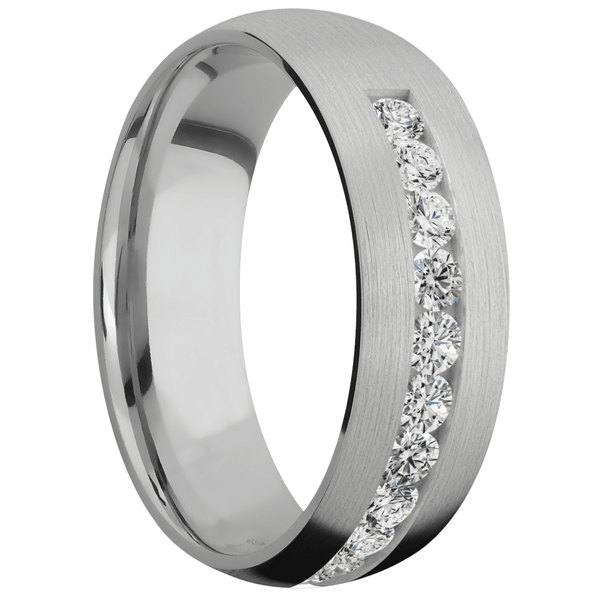 Titanium + Satin Finish - Happy Jewelers Fine Jewelry Lifetime Warranty